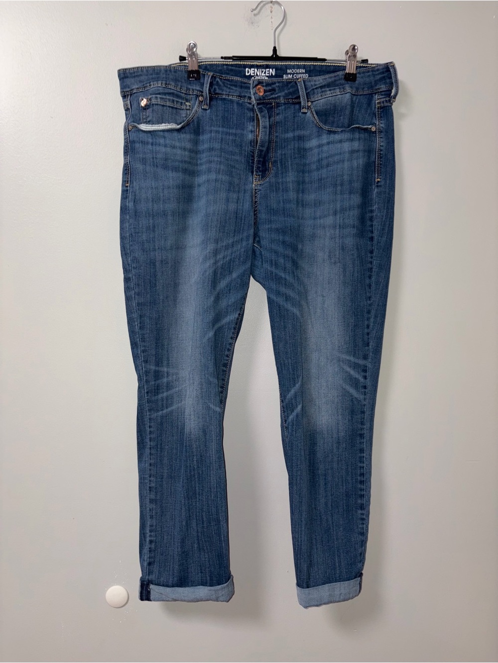 Denizen from Levi’s Modern Slim Cuffed Jeans Women’s Plus Size 18